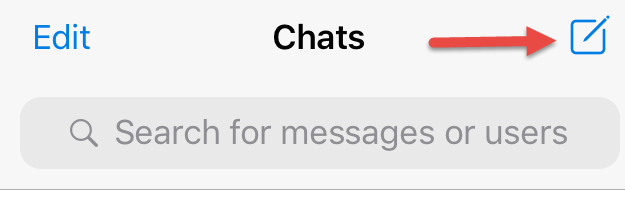 A screenshot of the Telegram app featuring the "New Message" button