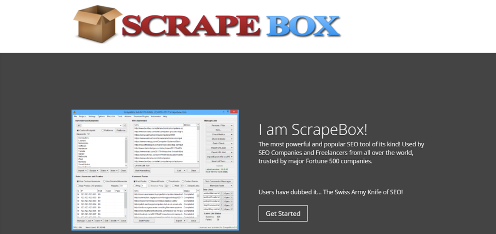 ScrapeBox homepage