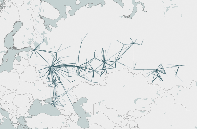 Популярные маршруты BlaBlaCar на карте